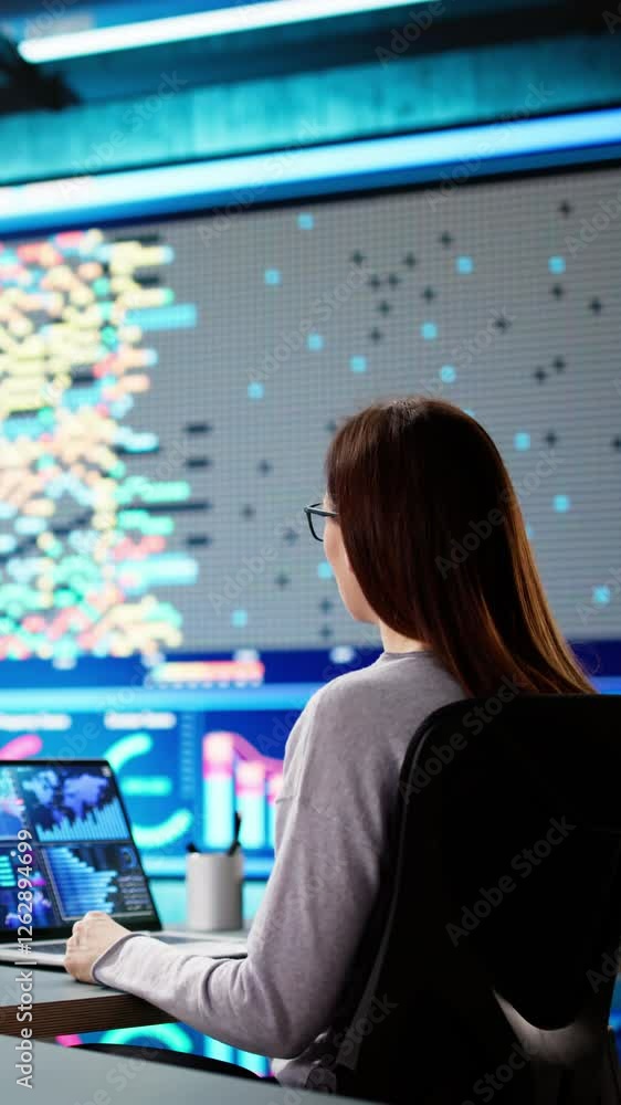 Poster business data analytics dashboard