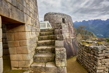 Fototapeta premium Exploring the legacy of the Inca Empire, nestled high in the Andes. Machu Picchu, a wonder of human spirit and nature. 