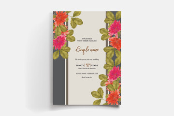 BRIDAL SHOWER FLORAL INVITATION TEMPLATE