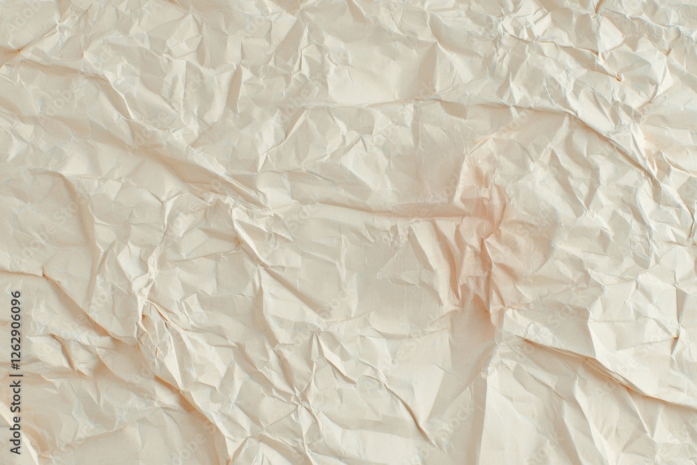 Poster crumpled paper texture with soft, warm tones, ideal for backgrounds or design projects. perfect for 