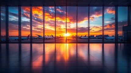 Fototapeta premium Corporate travel logistics with flight schedules, accommodation plans, and expense tracking
