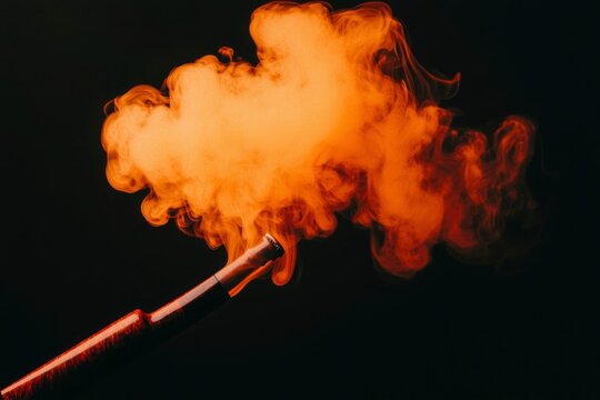 Orange Smoke Vaporizer E-Cigarette Vaping