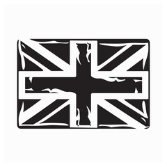 Union Jack Flag image. United Kingdom Flag Design Stock Illustrations.