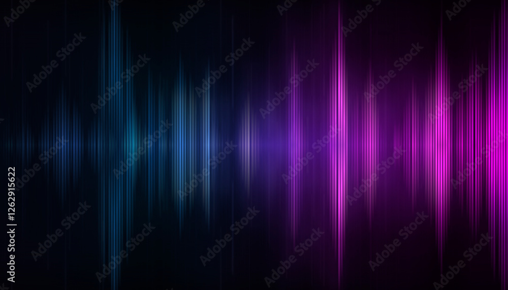 Poster abstract neon background. sound wave design element.