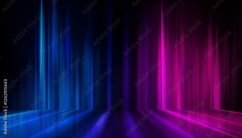 Poster abstract neon background. sound wave design element.