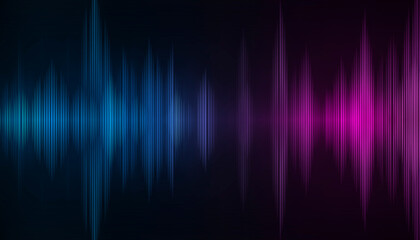 Abstract neon background. Sound Wave Design Element. © MiaStendal