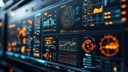 Obraz premium A highly advanced and energy efficient zero waste factory where cutting edge AI driven holographic technology powers the production and the future of sustainable and data driven industrial