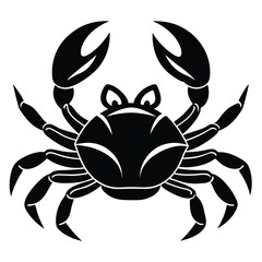 crab on white background