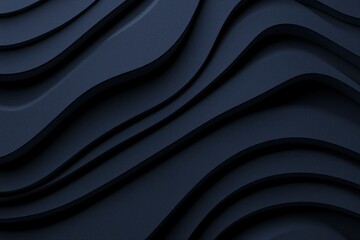 Fototapeta premium Abstract dark blue wavy background design
