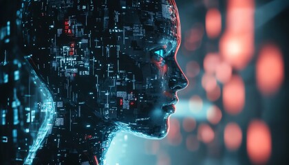 advanced futuristic city, robot technology, AI artificial intelligence, cyberpunk urban design, digital cyborg innovation, technological future