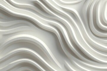 Obraz premium Abstract White Rippled Surface Background for Design