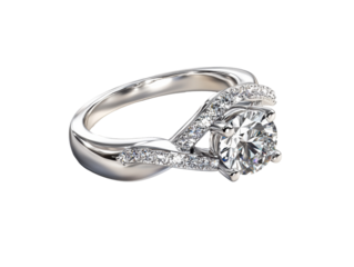 realistic photograph wedding ring desing isolate on white background for di-cut