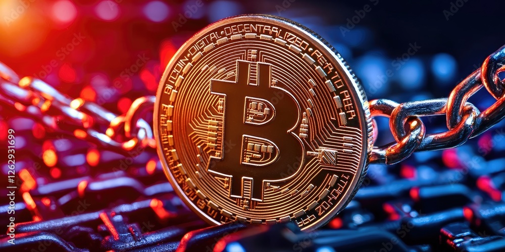 Poster blockchain technology visualized as a public ledger with transparent digital identity verification p