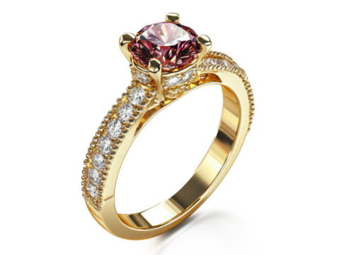 realistic photograph wedding ring desing isolate on white background for di-cut