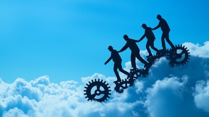 Team of project managers leading successful collaborative efforts, focusing on leadership, teamwork, and effective strategy to deliver high-quality project results in a modern corporate environment