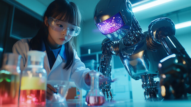 未来の理科授業—ロボットと日本人小学生の科学実験