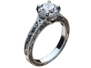 realistic photograph wedding ring desing isolate on white background for di-cut