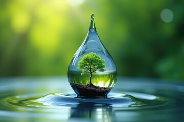 Earth day Nature's Tear of Life