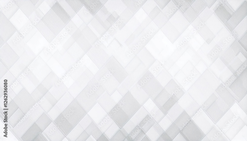 Aufkleber subtle geometric plaid texture pattern with overlapping white and gray diamonds for modern background or minimalist design

