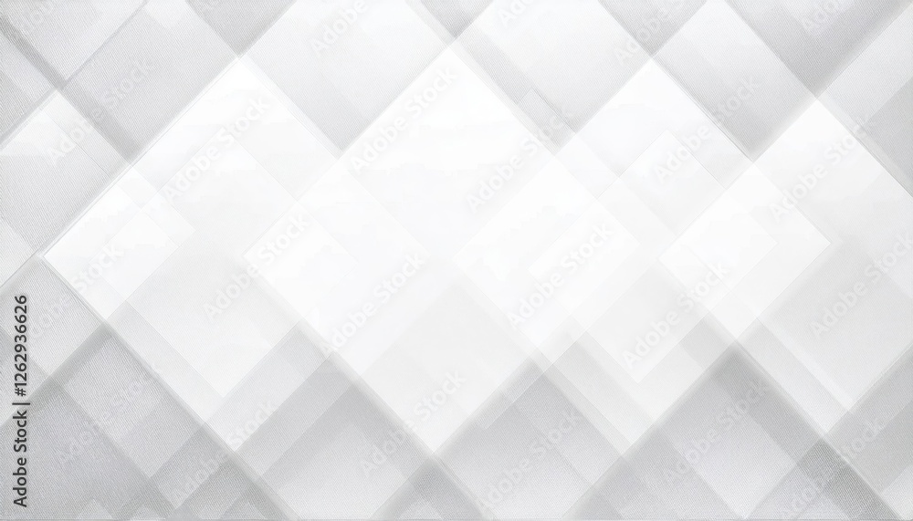 Aufkleber subtle geometric plaid texture pattern with overlapping white and gray diamonds for modern background or minimalist design

