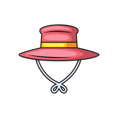 Icon design hat for anglers. Vector design