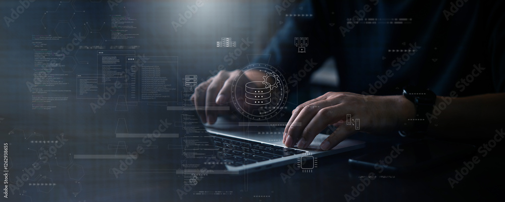 Aufkleber big data analytics, cloud security, database management, it security solutions, ai-powered cybersecu