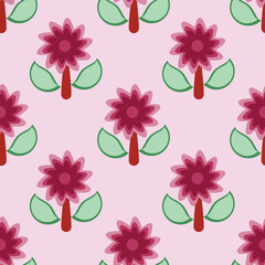 seamless pattern with flowers