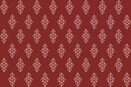 Geometric ethnic oriental seamless pattern traditional Design for background, carpet, wallpaper. clothing,navajo, Batik, wrapping, tribal, fabric, embroidery style, sadu .Vector illustration.