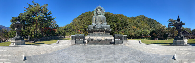 Panorama from Budha statue at Seoraksan national park