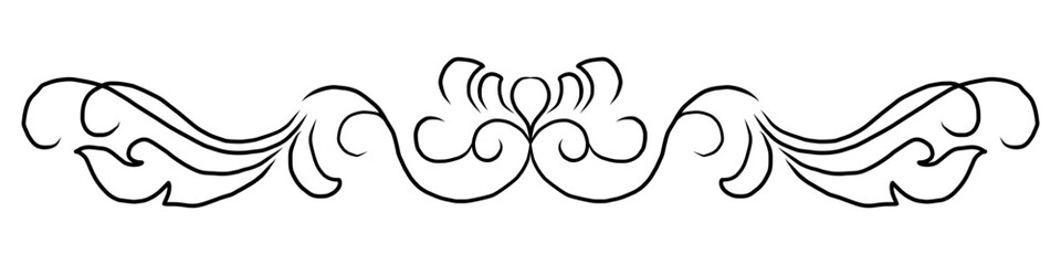 abstract hand drawn lines For vintage text dividers