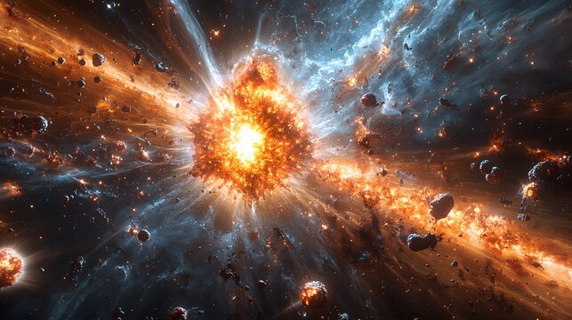 Detailed simulation of supernova nucleosynthesis showing the creation of heavy elements in space