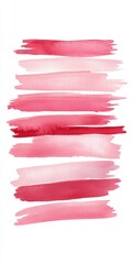 Watercolor Brush Strokes Textured Background Painted smudges lipstick smudge in red and pink