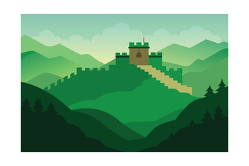 castle in the mountains