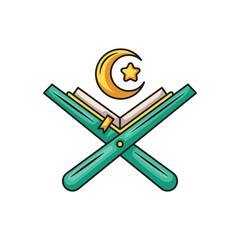 Icon design Quran. Vector design