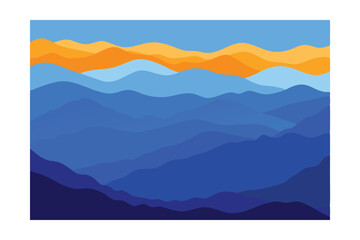landscape with mountains