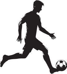 playing football vector
