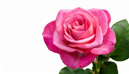 Fototapeta premium pink rose isolated on white