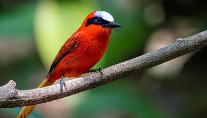 Naklejka premium cardinal on a branch