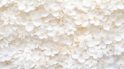 White Floral Wedding Background Photo of white flowers Macro shot of small blossoms cream wedding sympathy flowers