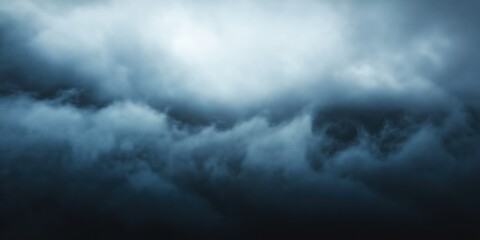 Obraz premium Dark Cloudy Sky With Blue Textures