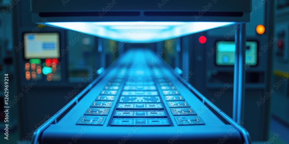 Poster advanced microchip fabrication process on a conveyor system