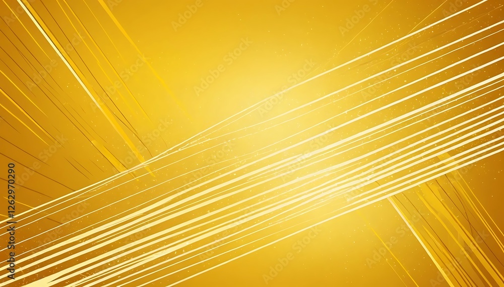 Poster golden abstract with intersecting lines, a modern minimalist design