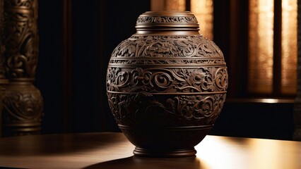 Funeral with Cremation Urn in Church