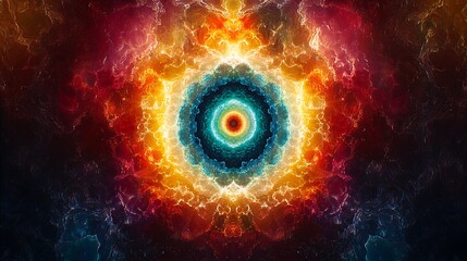 Cosmic Mandala Energy Burst, Background Design