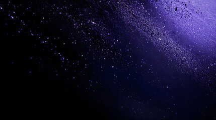 Obraz premium Shimmering star-filled purple nebula in deep space.
