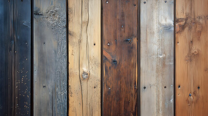 Obraz premium un fondo de tablones de madera de colores diseño creativo y rustico colores calidos con textura aspera 
