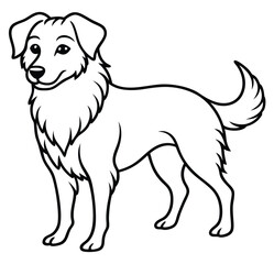 The swift fabled dog icon on black and white background vector image logo art silhouette tattoo design illustration