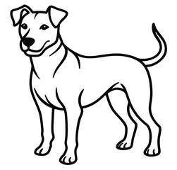 The swift fabled dog icon on black and white background vector image logo art silhouette tattoo design illustration