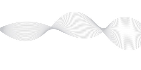abstract Grey wave line background on white background.	