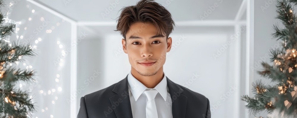 Poster elevate your investment strategy a smart asian business consultant leveraging ai for intelligent inv